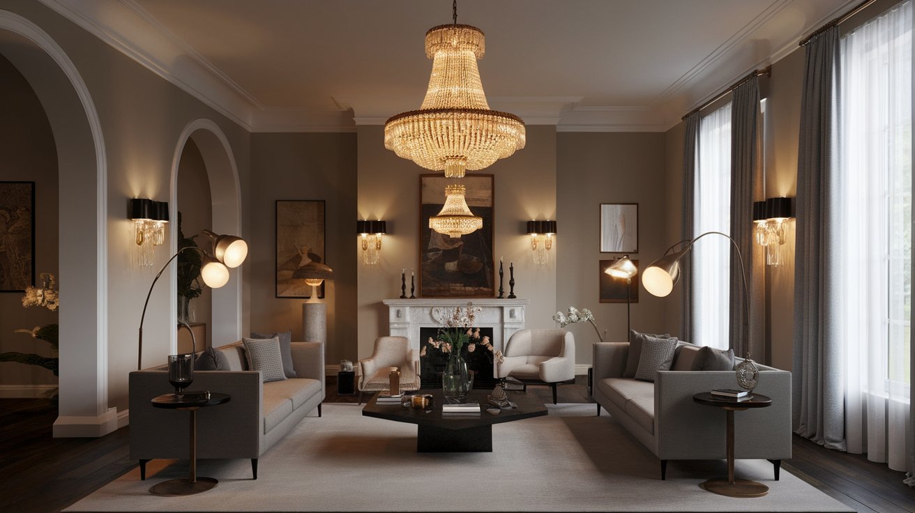 Modern Vintage Living Room Lighting