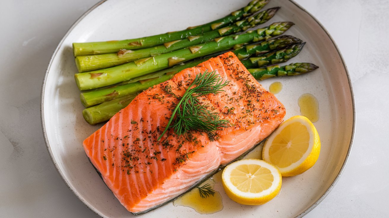 Baked Salmon with Asparagus