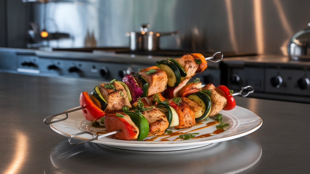 Chicken and Vegetable Skewers