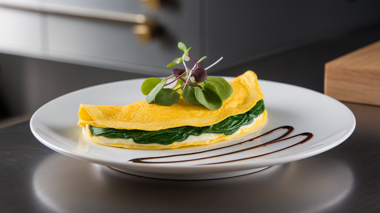 Egg White Omelette with Spinach