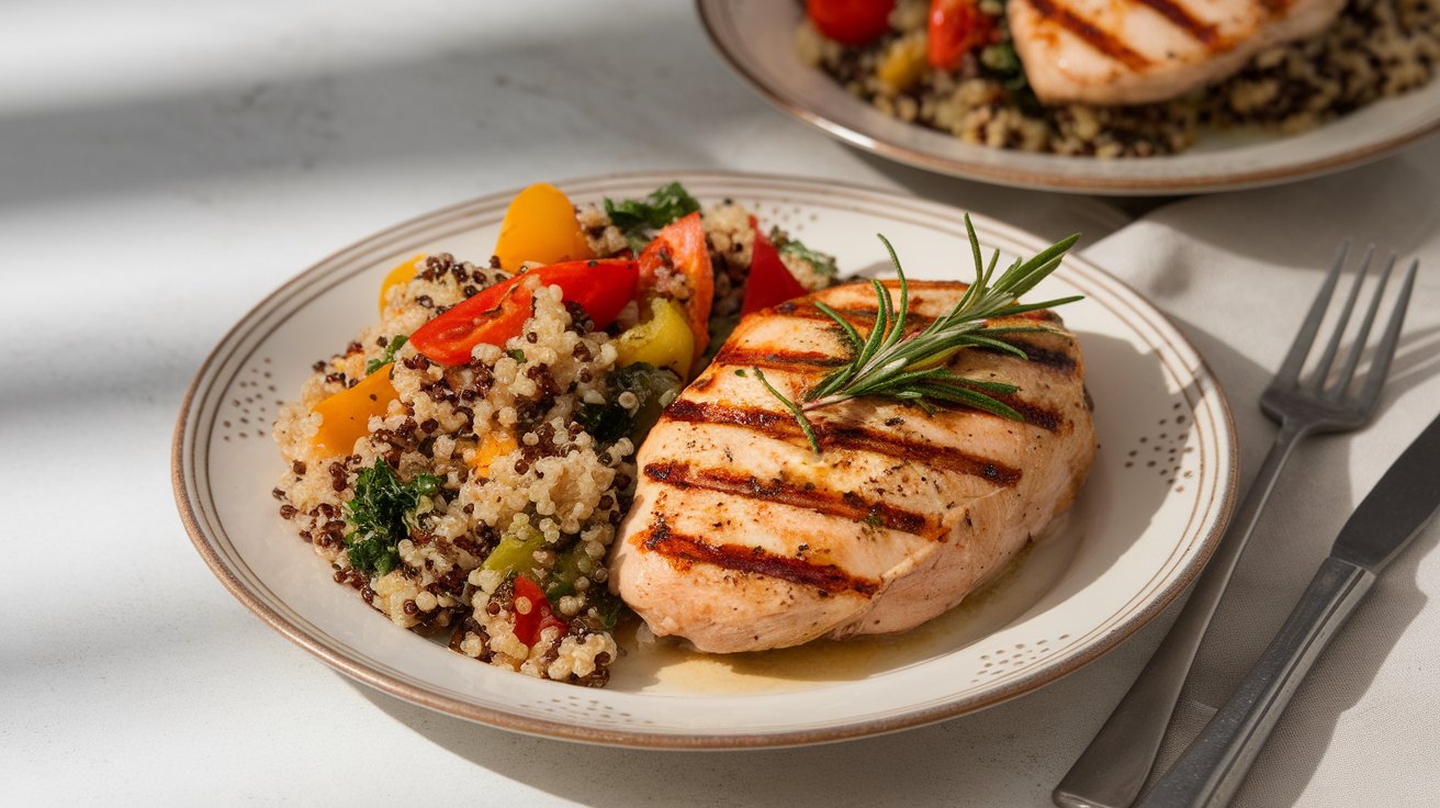 Grilled Chicken Breast with Quinoa